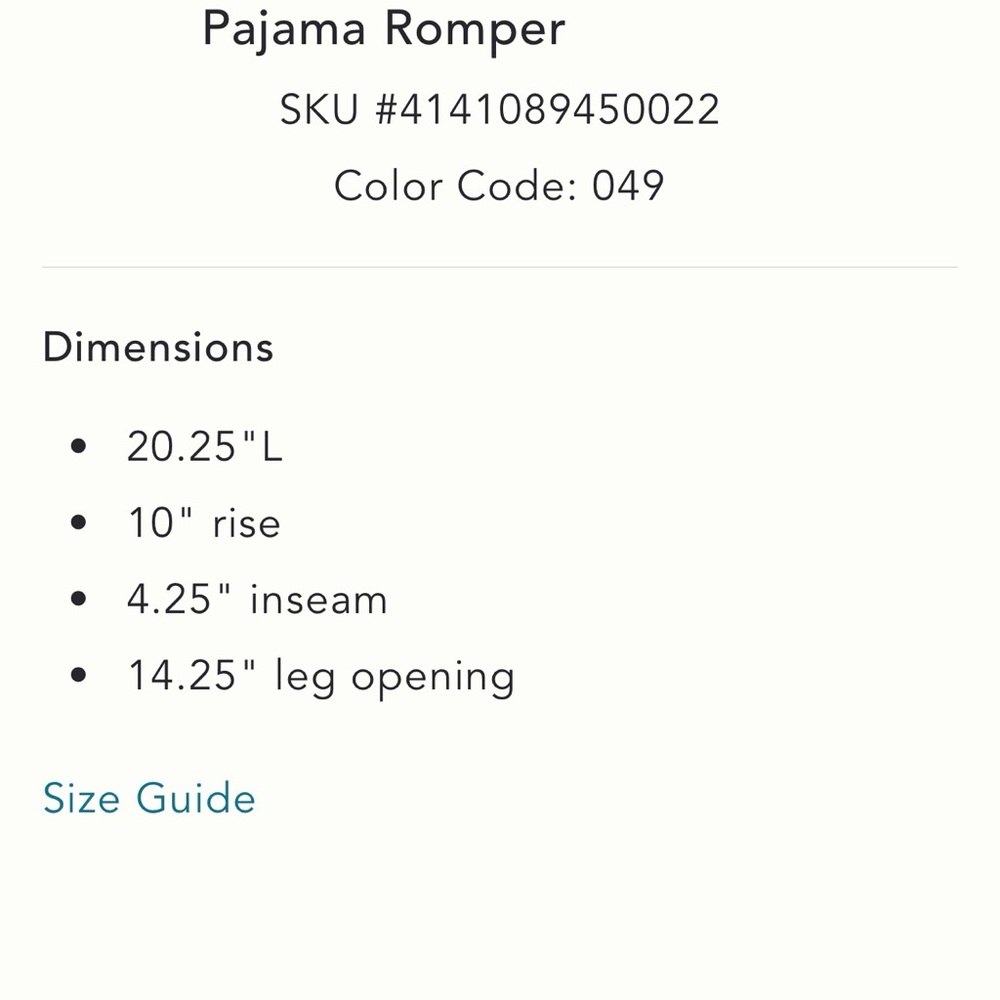 By Anthropologie belted pajama romper NWT X-small - Picture 5 of 5